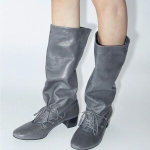Paloma Wool Gray Heeled Boots